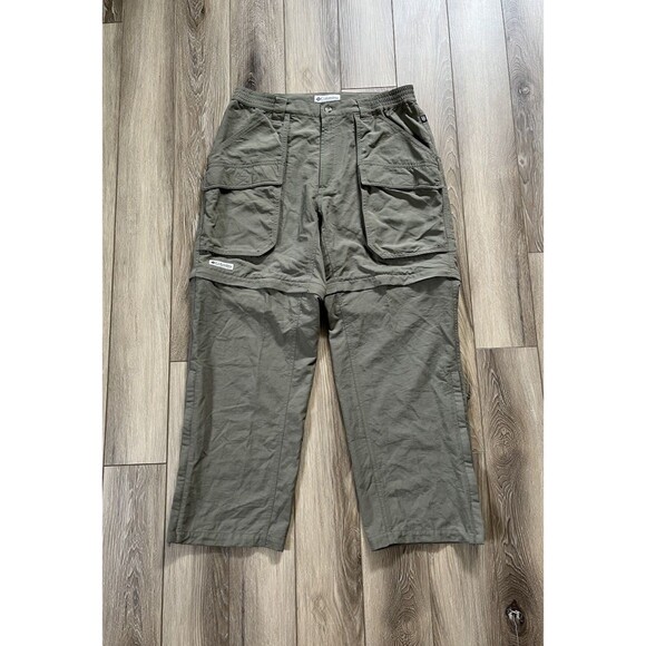 Colombia Titanium Pants Men Medium Green Converting Legs Hiking Walking Trekking - Picture 1 of 9